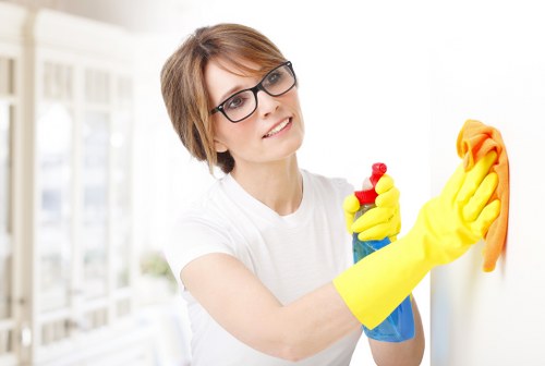 Local cleaner treating upholstered seating in Edgware