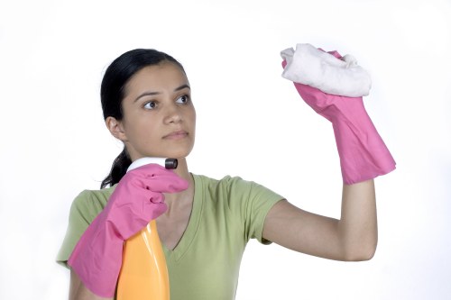 Sorted household items ready for clearance in a local property